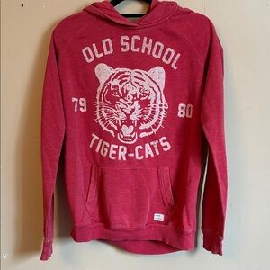 Garage Red Old School Tiger-Cats Hoodie